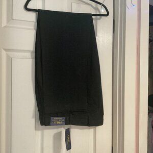 Ralph Lauren NWT Classic Men's Black Pleated Fit Pants 36/32